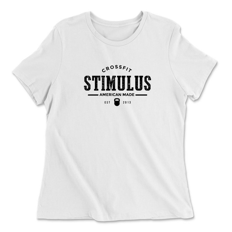 Womens 2X-Large WHITE Relaxed Jersey T-Shirt