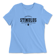 Womens 2X-Large CAROLINA_BLUE Relaxed Jersey T-Shirt