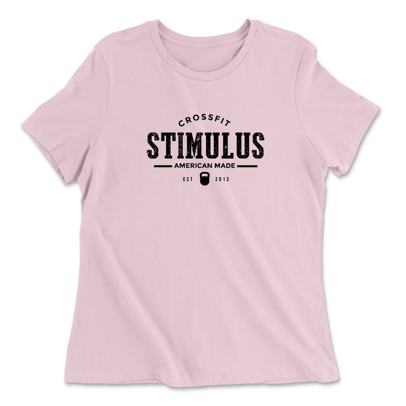 Womens 2X-Large PINK Relaxed Jersey T-Shirt