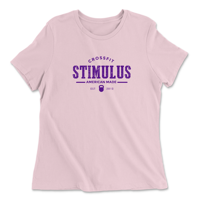 Womens 2X-Large PINK Relaxed Jersey T-Shirt