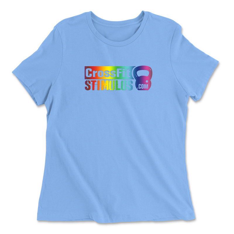 Womens 2X-Large CAROLINA_BLUE Relaxed Jersey T-Shirt
