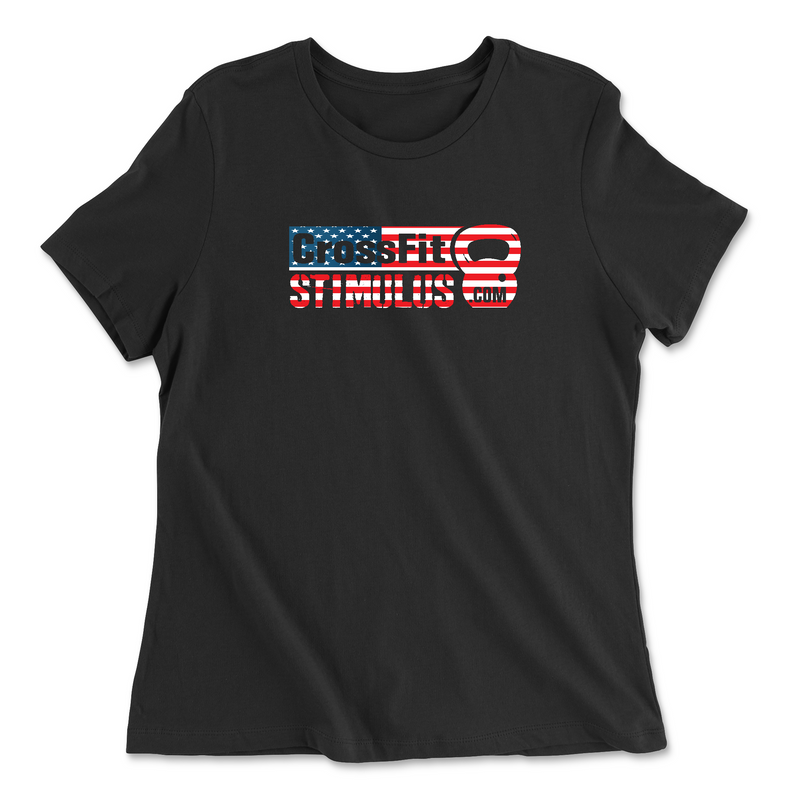 Womens 2X-Large BLACK Relaxed Jersey T-Shirt