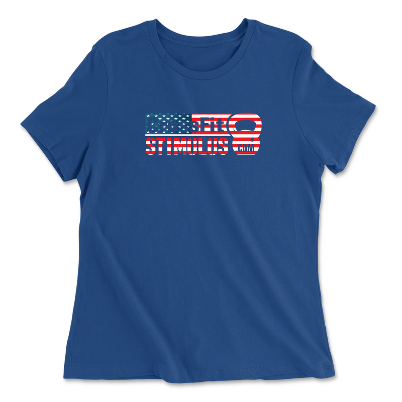 Womens 2X-Large TRUE_ROYAL Relaxed Jersey T-Shirt