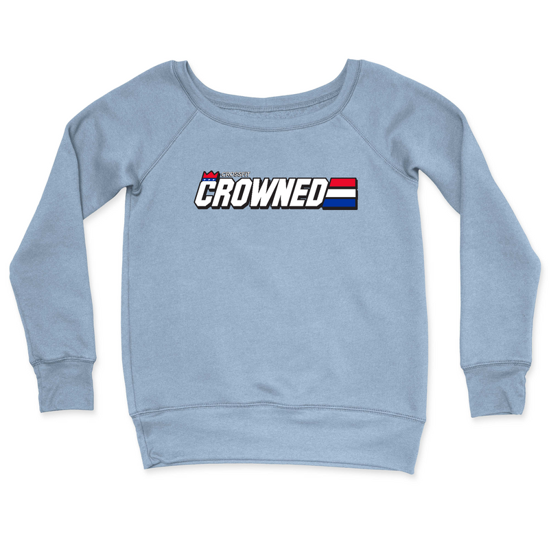 Womens 2X-Large MISTY_BLUE CrewNeck