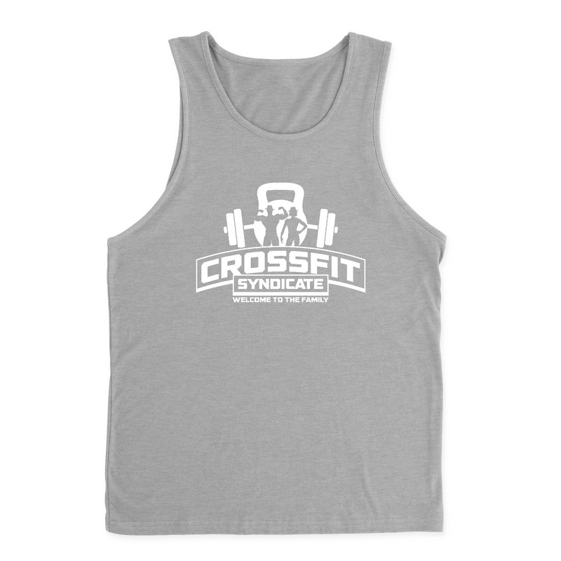 CrossFit Syndicate One Color White Mens - Tank Top