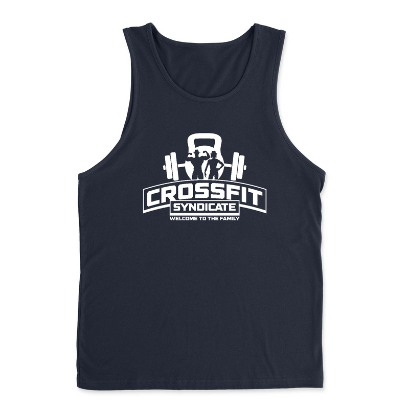 CrossFit Syndicate One Color White Mens - Tank Top