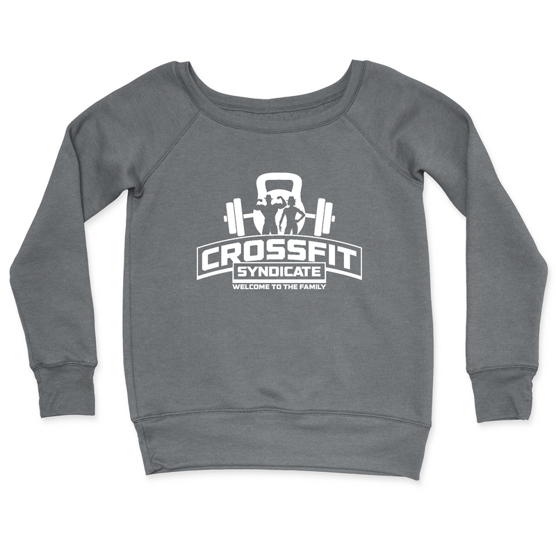 CrossFit Syndicate One Color White Womens - CrewNeck