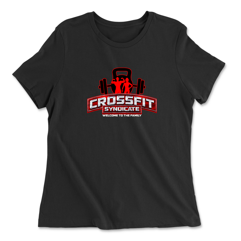 CrossFit Syndicate White Womens - Relaxed Jersey T-Shirt