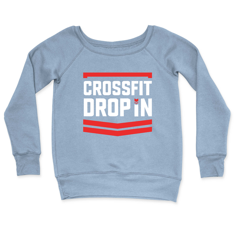 Womens 2X-Large MISTY_BLUE CrewNeck