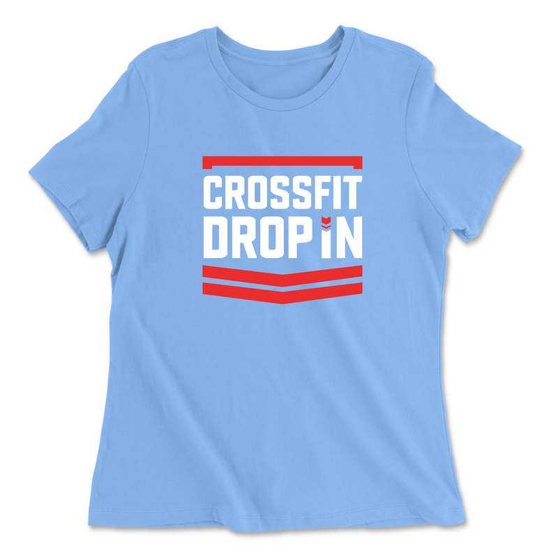 Womens 2X-Large CAROLINA_BLUE Relaxed Jersey T-Shirt