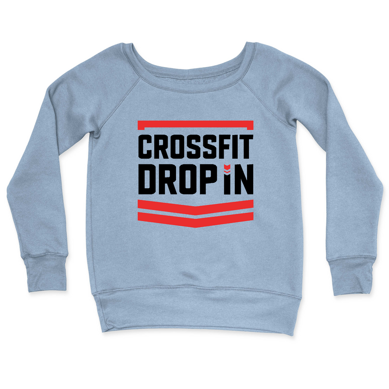 Womens 2X-Large MISTY_BLUE CrewNeck