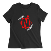 Womens 2X-Large BLACK Relaxed Jersey T-Shirt