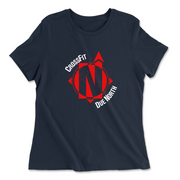 Womens 2X-Large NAVY Relaxed Jersey T-Shirt