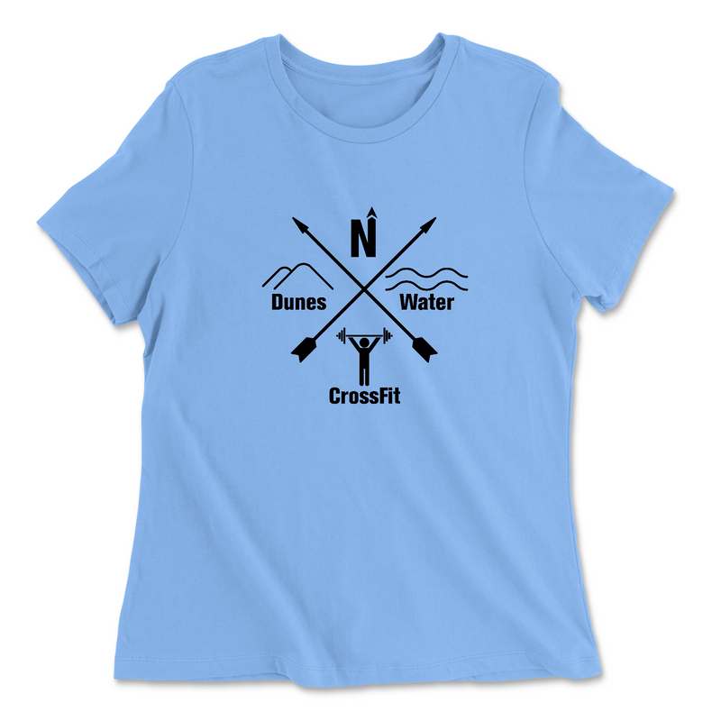 Womens 2X-Large CAROLINA_BLUE Relaxed Jersey T-Shirt