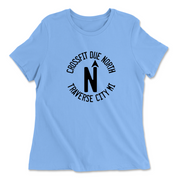 Womens 2X-Large CAROLINA_BLUE Relaxed Jersey T-Shirt