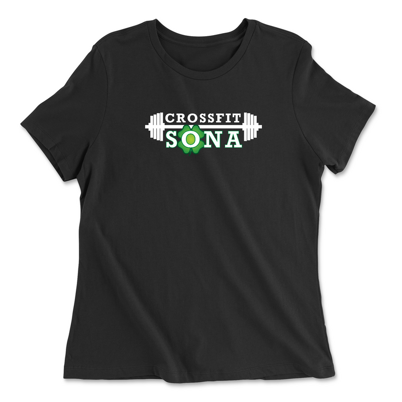 Womens 2X-Large BLACK Relaxed Jersey T-Shirt