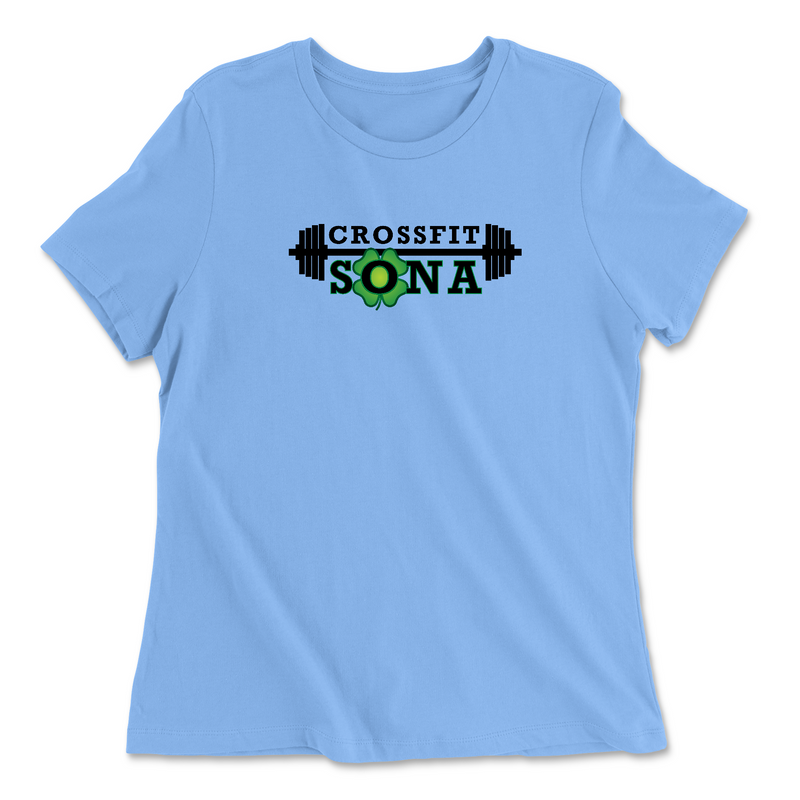 Womens 2X-Large CAROLINA_BLUE Relaxed Jersey T-Shirt
