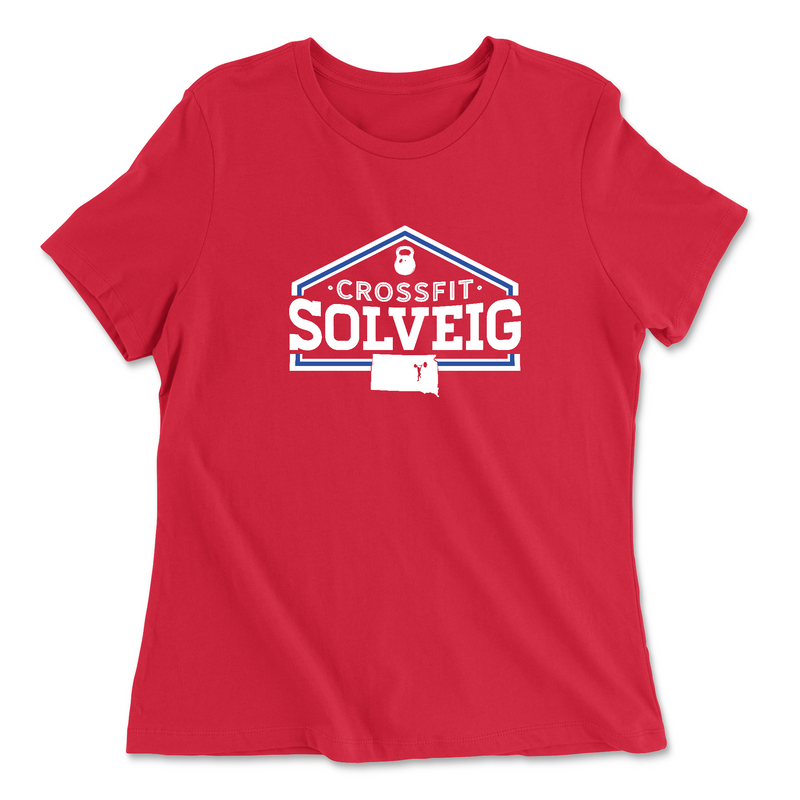 CrossFit Solveig Standard White Womens - Relaxed Jersey T-Shirt