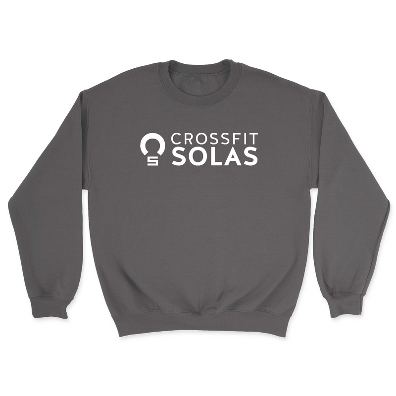 CrossFit Solas One Color (White) Mens - Midweight Sweatshirt