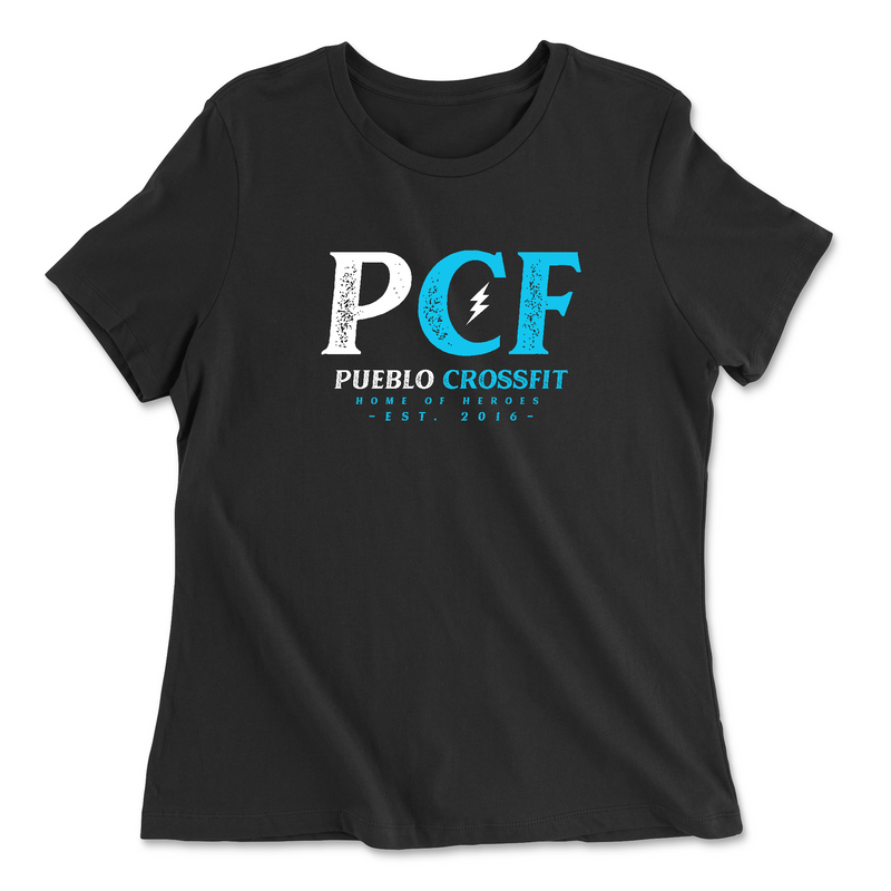 Womens 2X-Large BLACK Relaxed Jersey T-Shirt