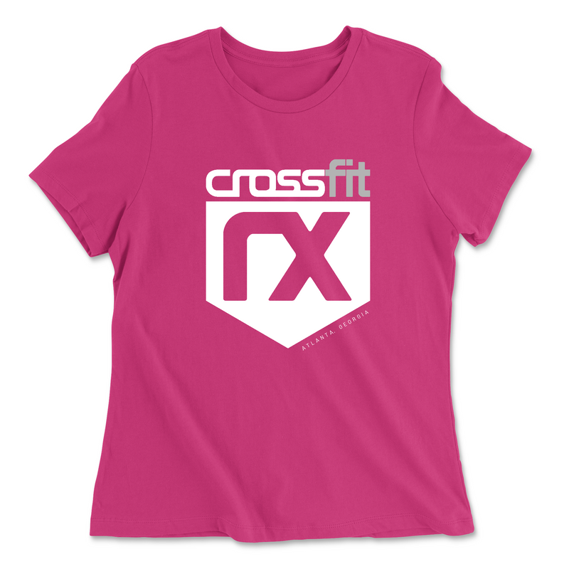 CrossFit RX White Shield Womens - Relaxed Jersey T-Shirt