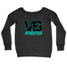 Womens 2X-Large BLACK CrewNeck