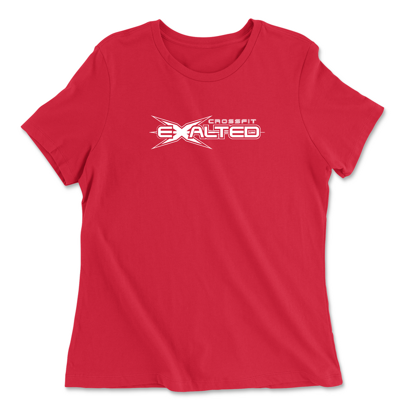 Womens 2X-Large RED Relaxed Jersey T-Shirt
