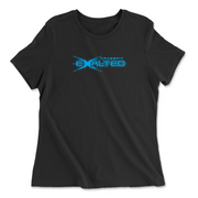 Womens 2X-Large BLACK Relaxed Jersey T-Shirt
