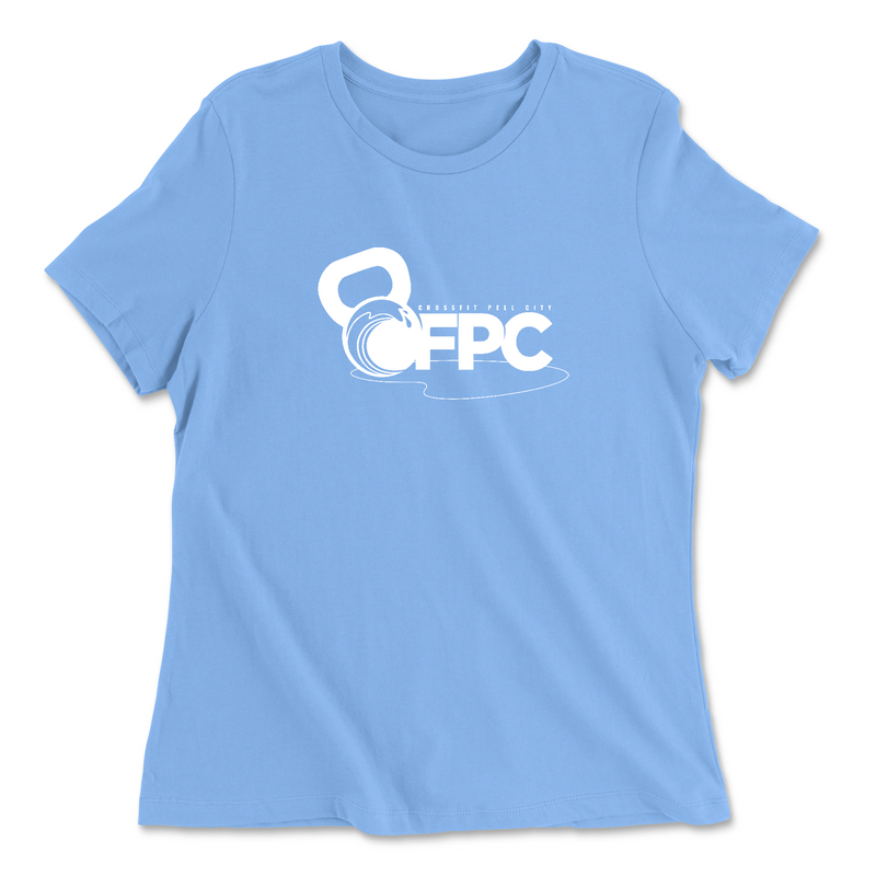 Womens 2X-Large CAROLINA_BLUE Relaxed Jersey T-Shirt