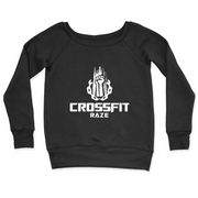 Womens 2X-Large BLACK CrewNeck