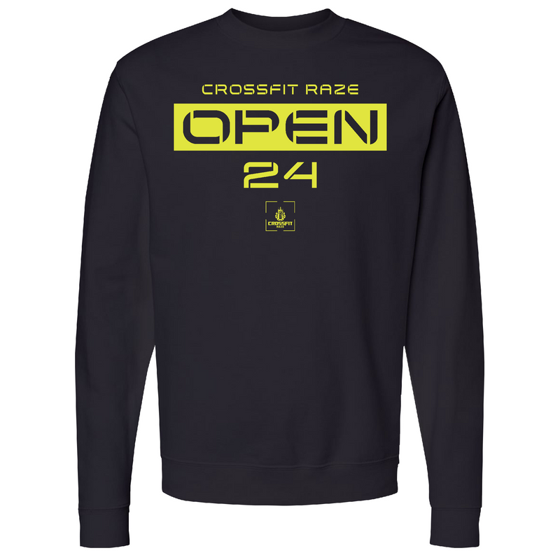 Mens 2X-Large BLACK Midweight Sweatshirt