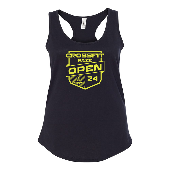 Womens 2X-Large BLACK Tank Top (Front Print Only)