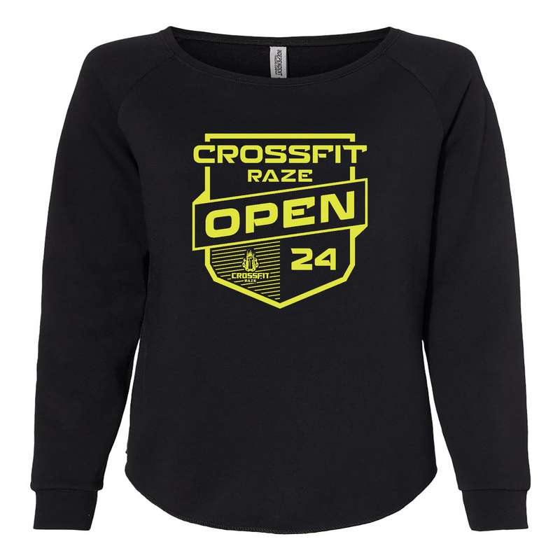 Womens 2X-Large BLACK CrewNeck