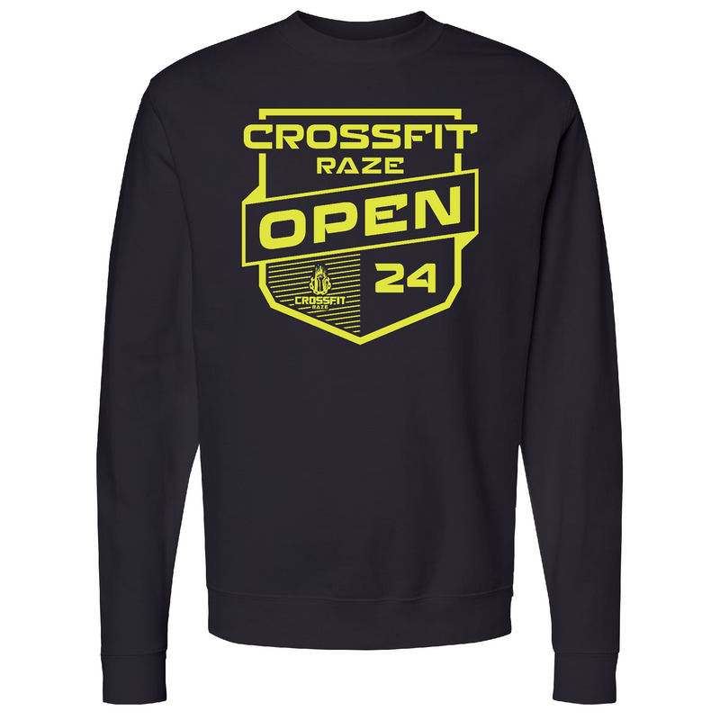 Mens 2X-Large BLACK Midweight Sweatshirt