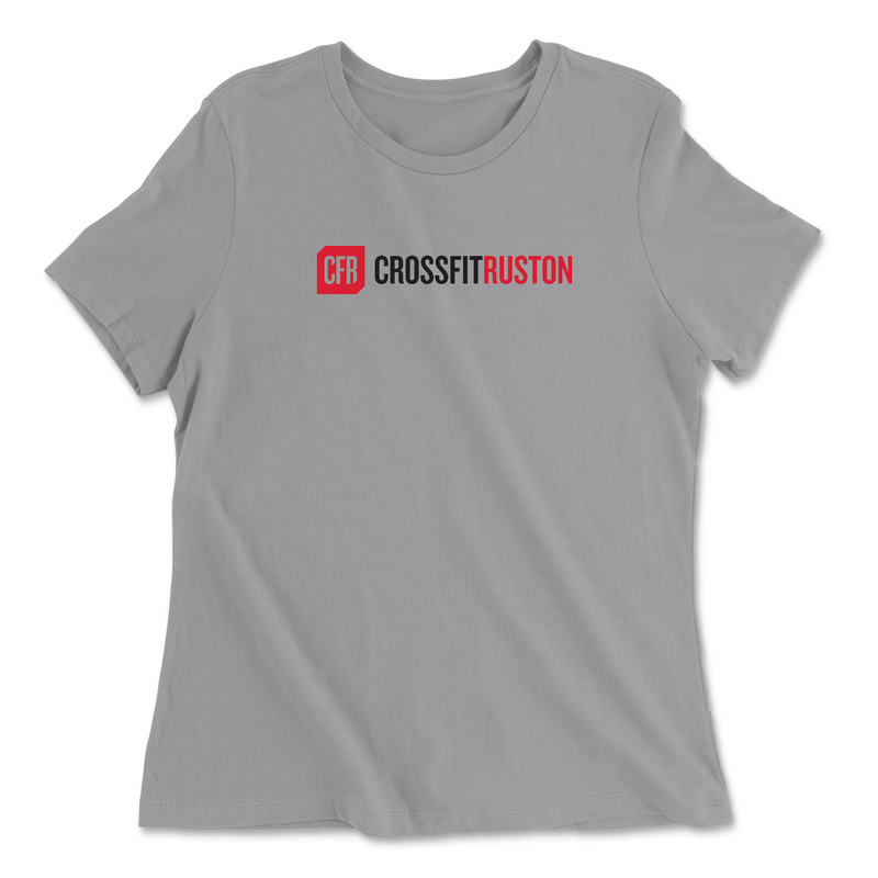 CrossFit Ruston CFR (Black) Womens - Relaxed Jersey T-Shirt