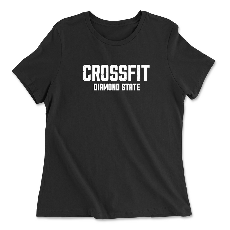 CrossFit Diamond State Standard (White) Womens - Relaxed Jersey T-Shirt