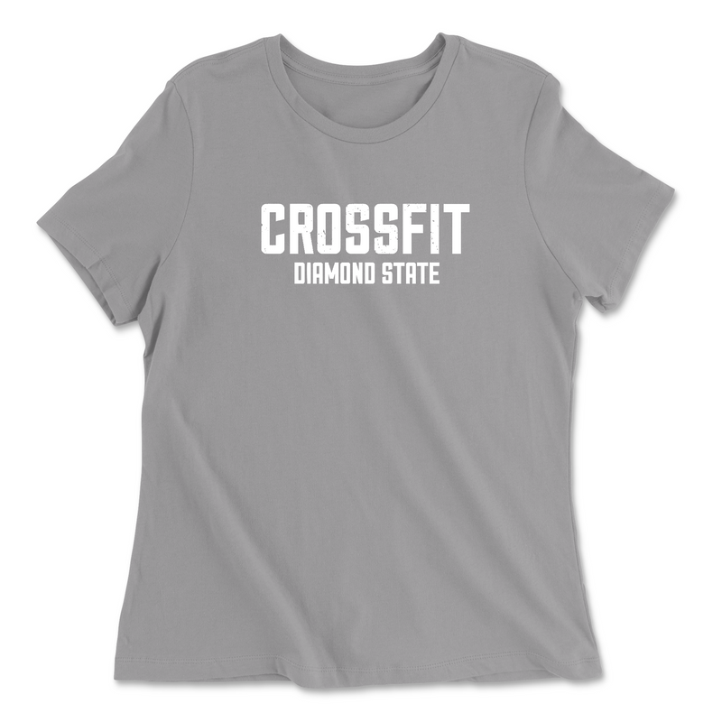 CrossFit Diamond State Standard (White) Womens - Relaxed Jersey T-Shirt