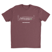Mens 2X-Large HEATHER_MAROON T-Shirt