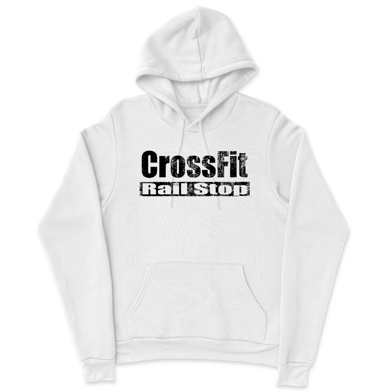 CrossFit Rail Stop Distressed (Black) Mens - Hoodie