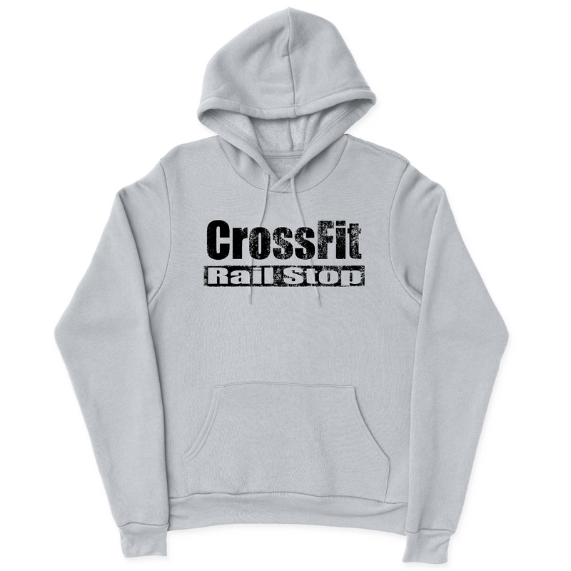 CrossFit Rail Stop Distressed (Black) Mens - Hoodie