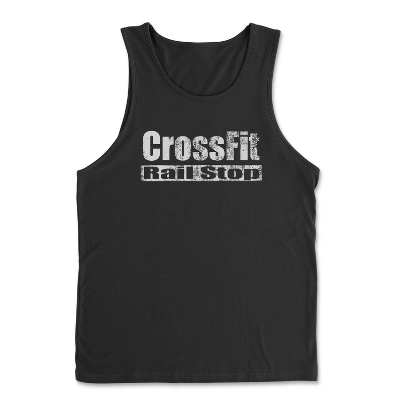 CrossFit Rail Stop Distressed Mens - Tank Top