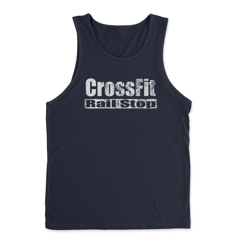 CrossFit Rail Stop Distressed Mens - Tank Top