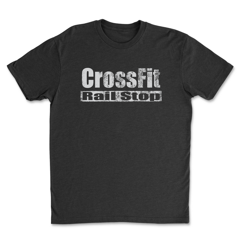 CrossFit Rail Stop Distressed Mens - T-Shirt