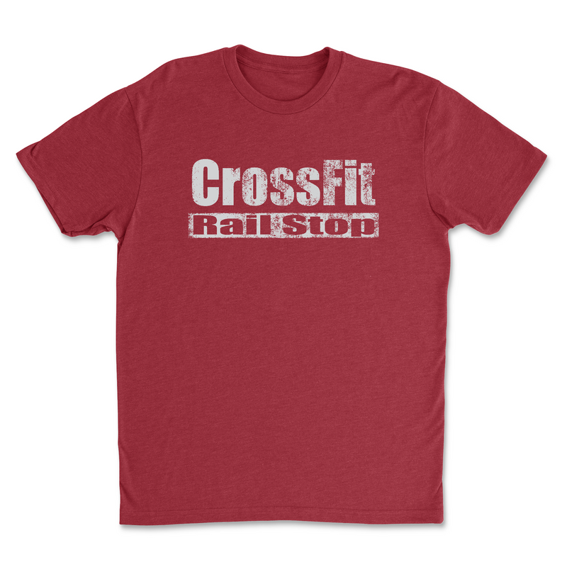 CrossFit Rail Stop Distressed Mens - T-Shirt