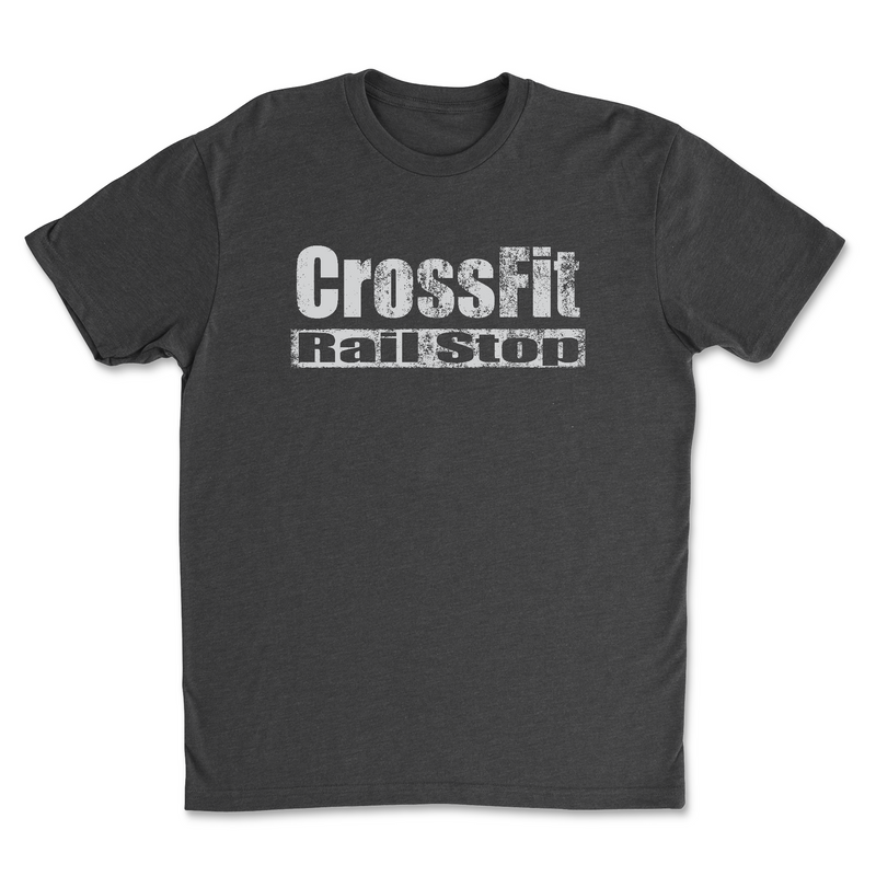 CrossFit Rail Stop Distressed Mens - T-Shirt