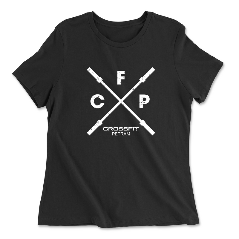 CrossFit Petram CFP White Womens - Relaxed Jersey T-Shirt