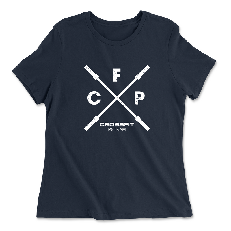 CrossFit Petram CFP White Womens - Relaxed Jersey T-Shirt