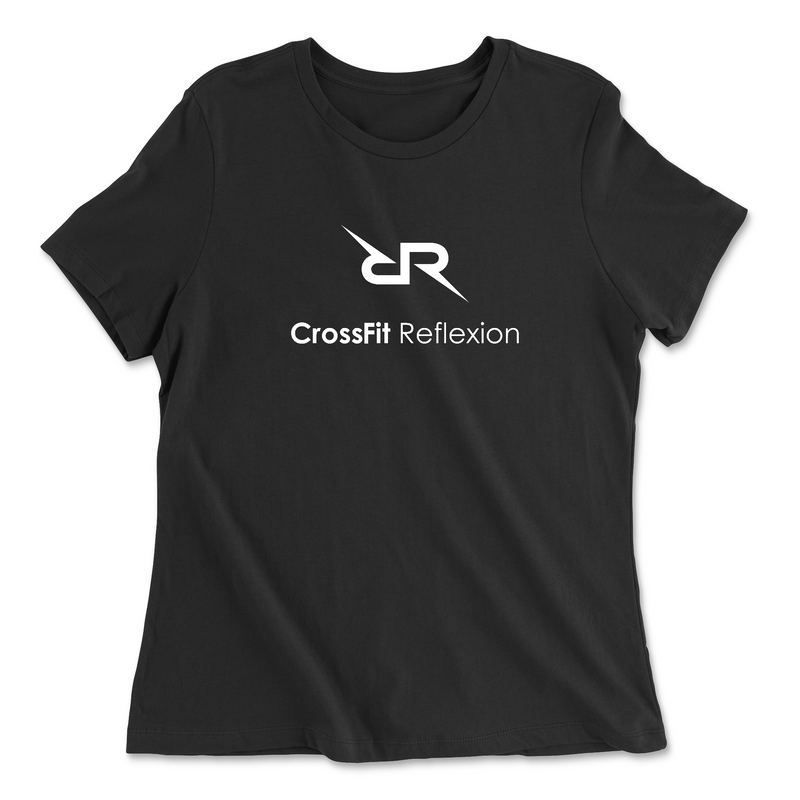 CrossFit Reflexion Standard White Womens - Relaxed Jersey T-Shirt