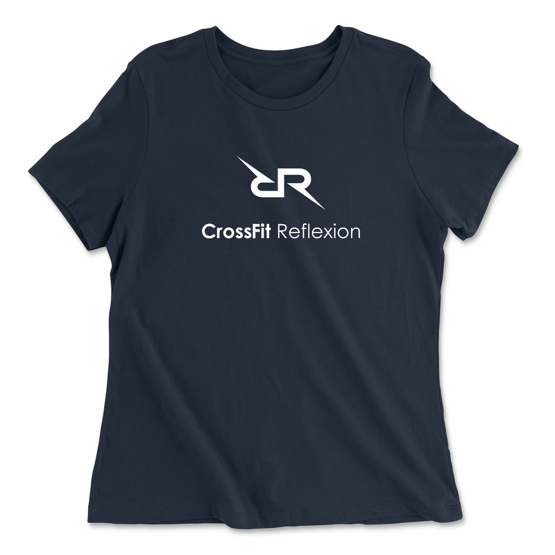 CrossFit Reflexion Standard White Womens - Relaxed Jersey T-Shirt