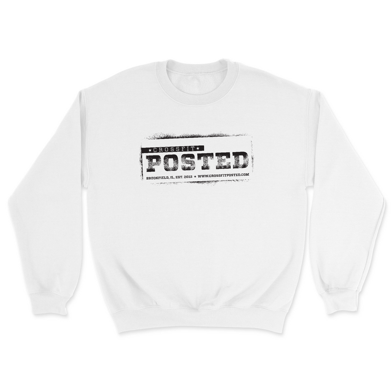 Mens 2X-Large WHITE Midweight Sweatshirt